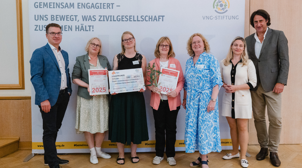 Engagementpreis der VNG-Stiftung: Wir durften Preise überreichen